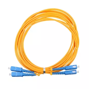 Cavo in fibra ottica Extralink EX.3586 1 m FTTH G.652D SC-SC duplex giallo