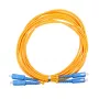 Cavo in fibra ottica Extralink EX.3586 1 m FTTH G.652D SC-SC duplex giallo