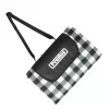 Coperta da picnic PROMIS KP250, verde a righe, 200 x 150 cm