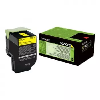 Toner Lexmark Cartridge 802XYE giallo 80C2XYE 3000 pagine