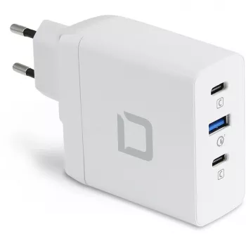 DICOTA D31983 caricabatterie per dispositivi mobili e laptop, bianco, ricarica rapida AC, induttivo