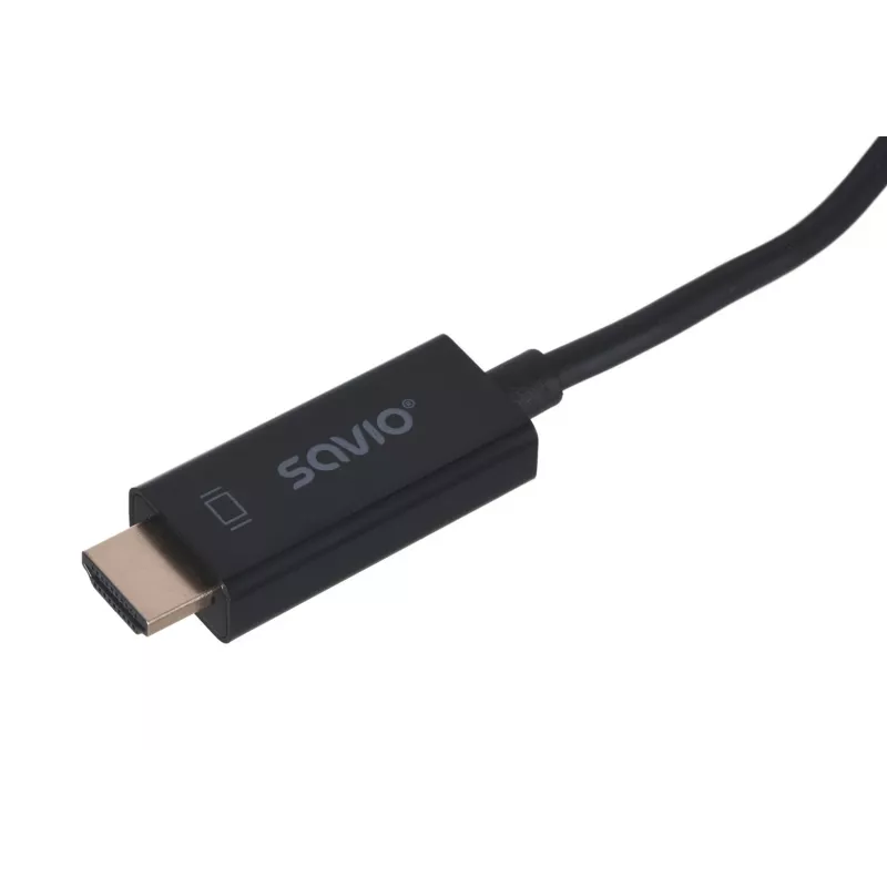 SAVIO adattatore cavo video DisplayPort a HDMI tipo A CL-56, 1,5 m, nero