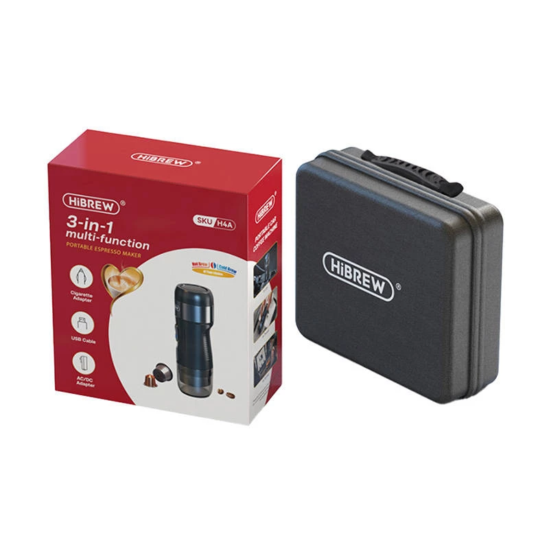 Macchina per caffè automatica portatile 3-in-1 con custodia 80W HiBREW H4A
