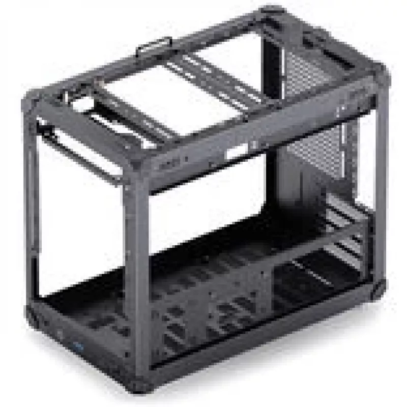 Case per PC Jonsbo C6 MAX, case mini, Micro-ATX, vetro temperato - nero