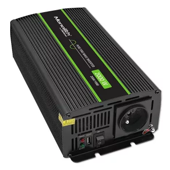 Inverter per auto Qoltec Monolith 2000 W nero 12 V