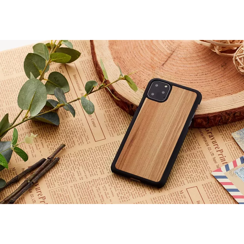 Custodia per smartphone man and wood per iPhone 11 Pro — versione cappuccino nero