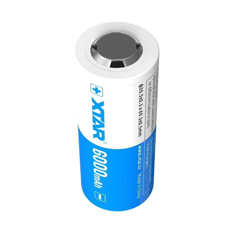 Batteria ricaricabile 26650 3,6V Li-Ion 6000 mAh