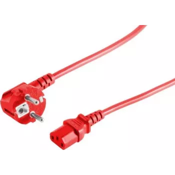 Cavo di alimentazione rosso S/CONN 09-05184 1,8 m CEE7/7 connettore femmina C13