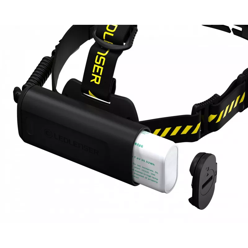 Torcia frontale Led Lenser H15R Work nera gialla