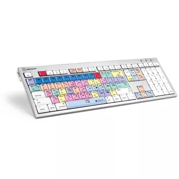 Tastiera Logickeyboard LKB-PPROCC-CWMU-FR Office USB AZERTY francese bianca