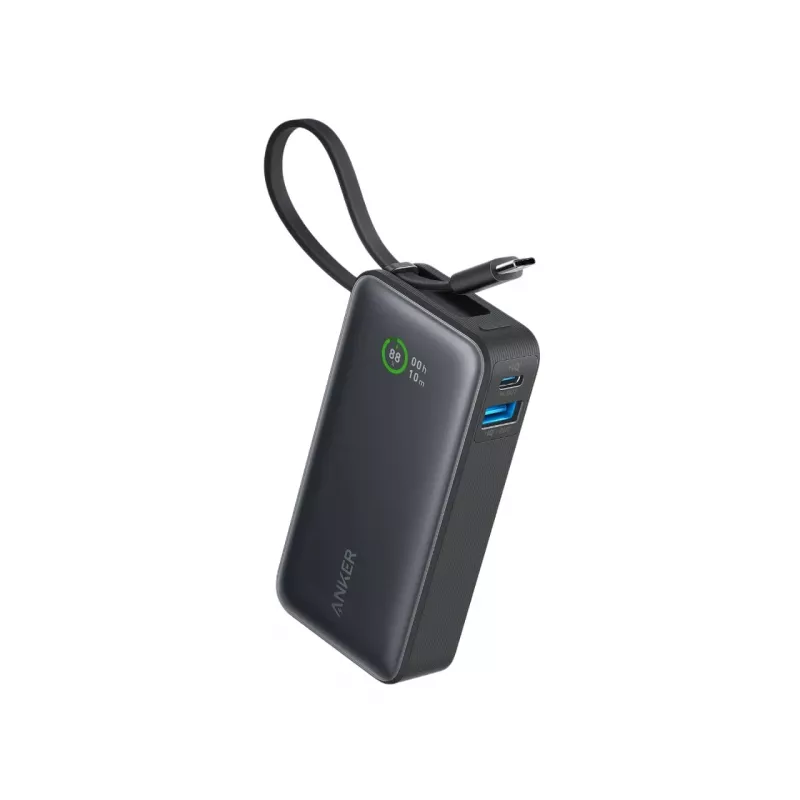 Powerbank 545 NANO 30W 10000mAh con cavo USB-C integrato, nero