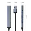 Hub USB QOLTEC 53793 — ingresso USB 3.0, 3× porte USB 2.0