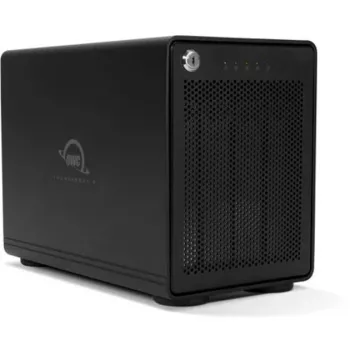 ThunderBay 4 - RAID 5 (nero, box di archiviazione a 4 vani con doppia porta Thunderbolt 3)
