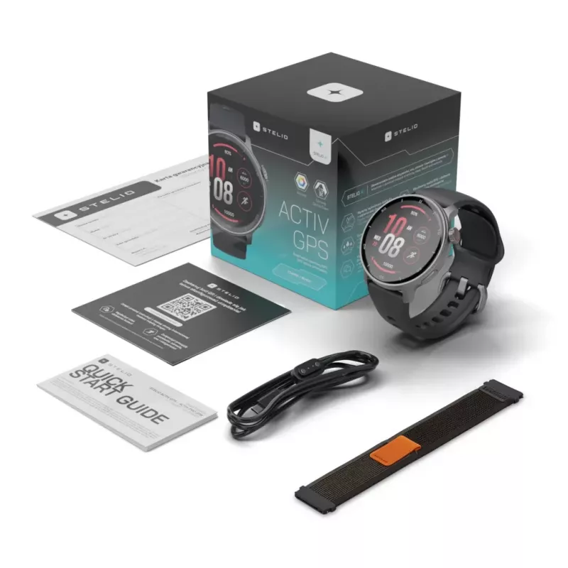 Smartwatch Stelio STSWA101BK Activ GPS 46 mm nero