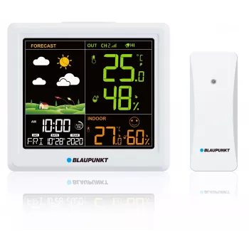 Stazione meteo BLAUPUNKT WS25WH – misurazioni interne/esterne, sensori wireless