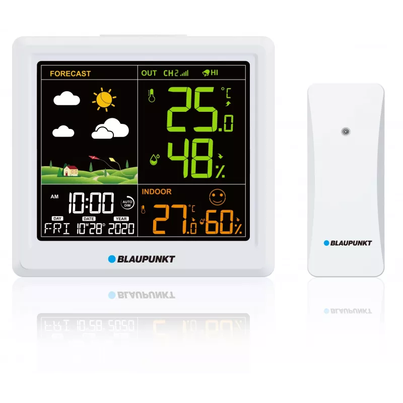 Stazione meteo BLAUPUNKT WS25WH – misurazioni interne/esterne, sensori wireless