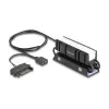 Dissipatore di calore DELOCK 18460 per SSD M.2 2280 — alluminio/rame, RGB 5V, nero