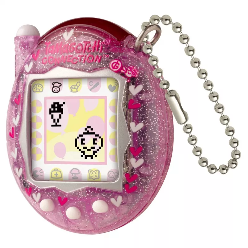 Animale domestico digitale portatile Bandai Tamagotchi Connection Pink Glitter — gioco animale virtuale