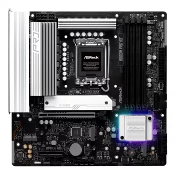 Scheda madre ASROCK B860M Pro RS — Intel B860, LGA 1851, micro ATX, DDR5, 4× DIMM, 2.5Gb LAN, 1×PCIe5 x16