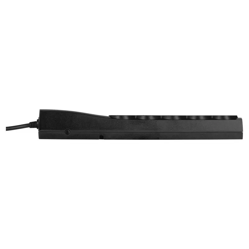 EVER Classic T/LZ09-CLA030/0000 protezione da sovratensioni, 5 prese, 3 m, 250 V, protezione bambini, LED, nera