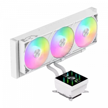 Dissipatore a liquido per CPU Gamemax | GLACIER 360 LCD WH | Intel, AMD