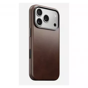 Custodia per cellulare Nomad Traditional Leather Case per iPhone 17 Pro, pelle-microfibra, adatta per 6,3