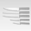 Maestro MR-1412-GREY set di coltelli con ceppo e set di taglieri, grigio