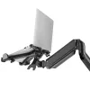 Supporto da scrivania per notebook MACLEAN MC-836 — regolabile in altezza, design ergonomico, nero, per uso orizzontale del laptop (58,5×236×320 mm)