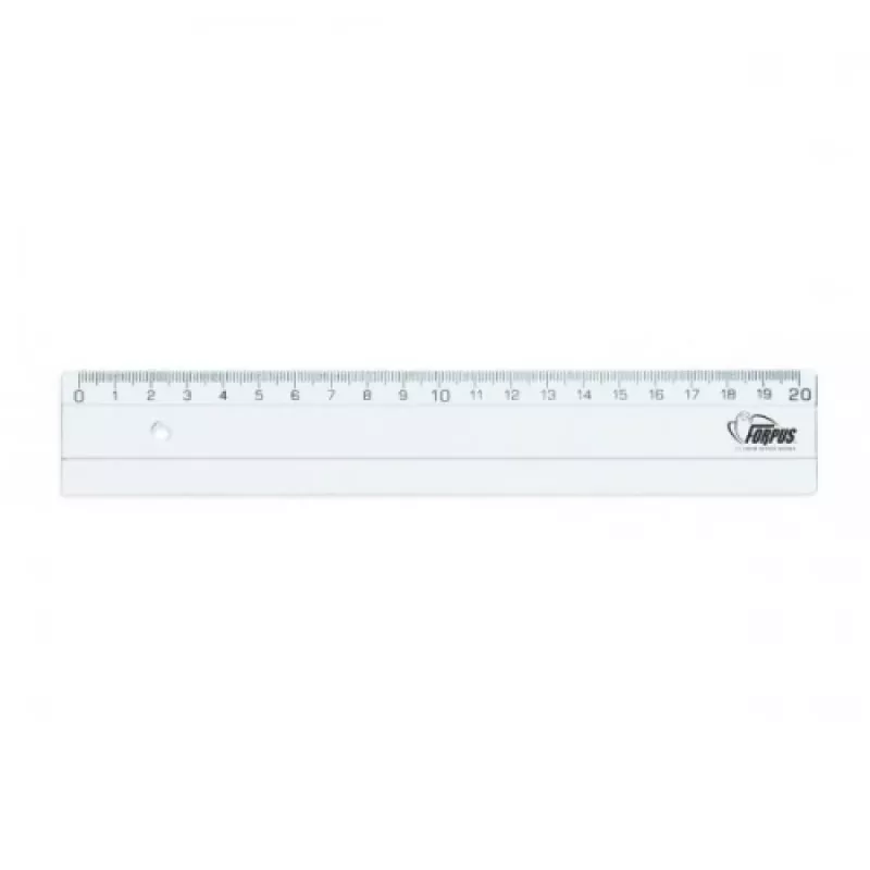 Righello Forpus, plastica, trasparente, 20 cm 1225-020