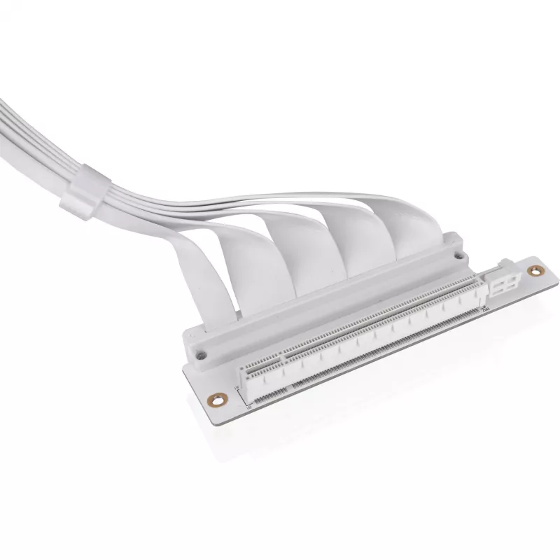 Cavo riser Thermaltake PCI-E 4.0 Dual 90 Degree, 40 cm, bianco (AC-077-CO6OTN-C1)
