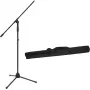 Asta per microfono Omnitronic MS-2A con braccio a giraffa, nero