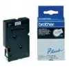 Brother Gloss Laminated Labelling Tape - 12 mm, nero/bianco, confezione da 10 nastro per etichettatura TC