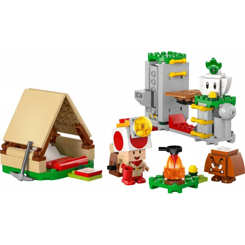 Giocattolo da costruzione LEGO Captain Toads Camp Set 72040 con funzioni interattive Super Mario