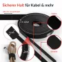 Label-The-Cable LTC RIP STRAP, rotolo di nastro a strappo, nero, 3 m (LTC 1410-3)