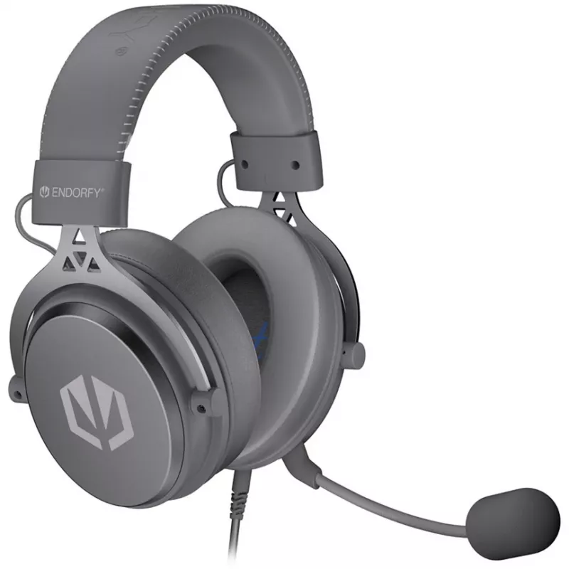 VIRO Plus USB Alt Gray, cuffie gaming grigio scuro, USB-A, jack da 3,5 mm, scheda audio USB 7.1