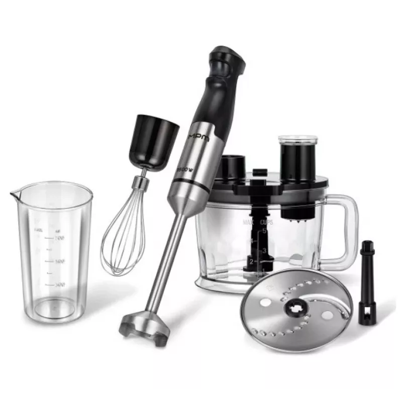 MPM MBL-39M set frullatore a immersione, 1500 W, nero