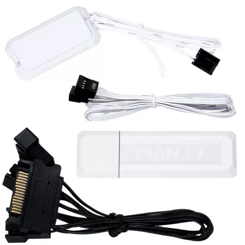 LIAN LI UNI FAN TL Wireless 120 mm ARGB Reverse Blade, confezione da 3, bianco