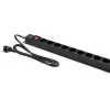 Qoltec PDU in alluminio per RACK | 16A | 16 x Schuko | verticale | 1,8 m