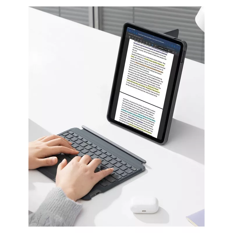 Tastiera inateck iPad 11 iPad 10ª gen. comp. QWERTZ grigia