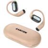 CANYON cuffie In-Ear OnFlow 12 OWS, beige Bluetooth 5.4, cancellazione del rumore ambientale, controllo touch, 4 microfoni con ENC