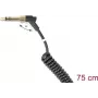 Cavo audio DELOCK 85777 — 3,5 mm maschio su 3,5 mm maschio, 0,75 m, nero, contatti placcati in oro