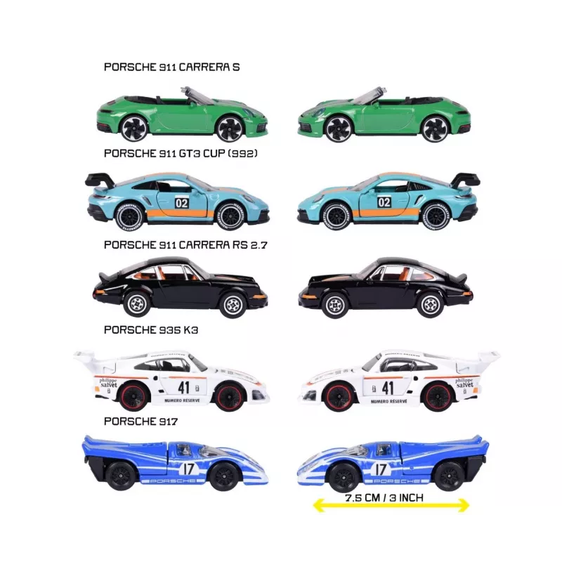 Veicolo Porsche set regalo da 5 pezzi