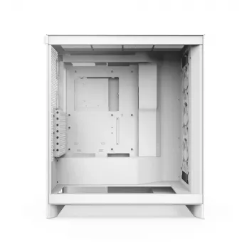 Case PC NZXT H7 Flow RGB Midi Tower bianco — vetro temperato, EATX, anteriore 3×120mm, USB-C