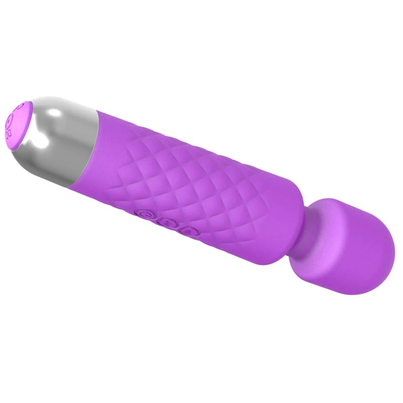 Massaggiatore clitorideo Erolab Wand-M viola ricaricabile impermeabile