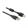 Cavo USB DeLOCK 83566 USB 2.0 1 m USB A USB B nero