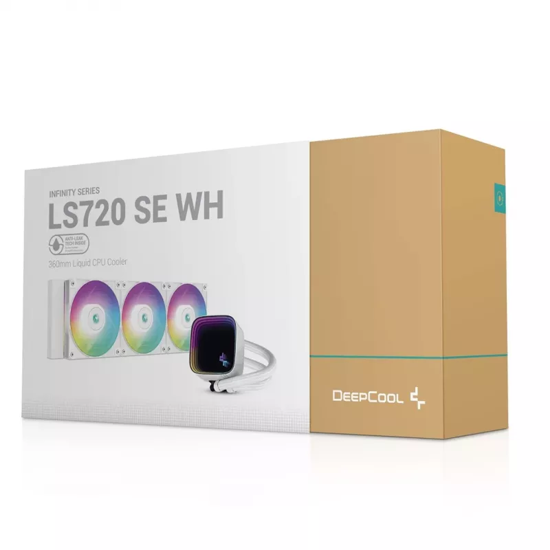 Dissipatore a liquido all-in-one per processore DeepCool LS720 SE WH 12 cm bianco 1 pz.