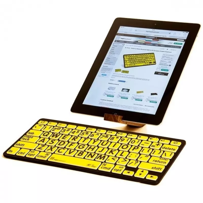 Tastiera universale Bluetooth Logickeyboard LKB-LPBY-BTPC-DE
