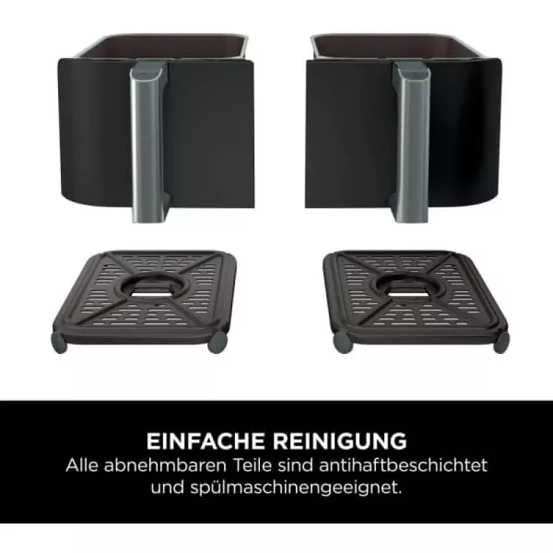Ninja AF200EU friggitrice doppia 7,6 L stand-alone 2400 W friggitrice ad aria nera