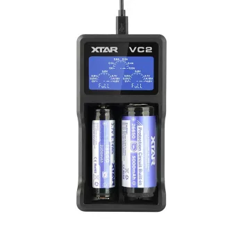 XTAR VC2 caricabatterie USB per batterie domestiche