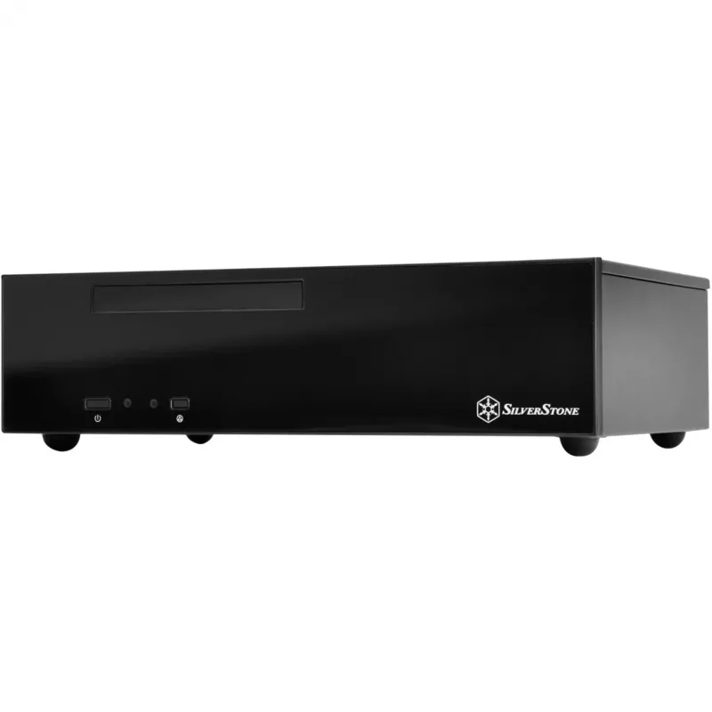 SilverStone MILO ML09 - Desktop - Mini-ITX - senza alimentatore (SFX12V) - nero - USB/Audio (SST-ML09B)